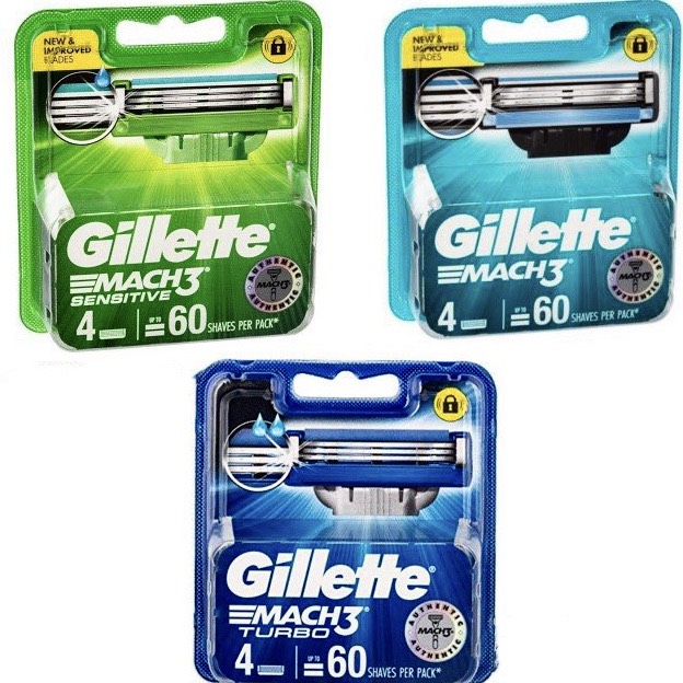 (CHÍNH HÃNG) Lưỡi Dao Cạo Gillette Mach 3