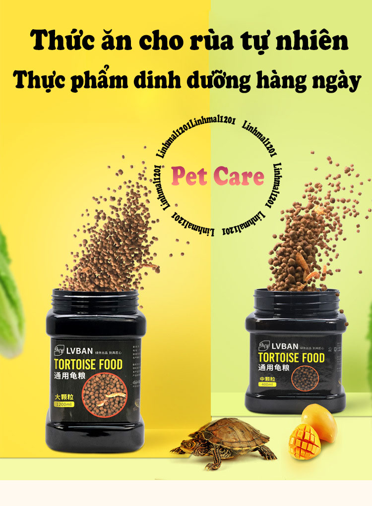 Thức ăn cho rùa nước rùa bán cạn LV BAN