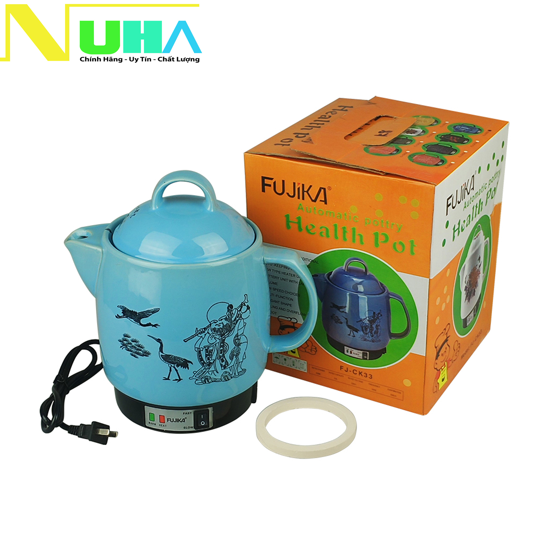 Ấm sắc thuoc điện tự động Fujika FJ-K33 K8 dung tích 3L bảo hành 12 tháng chính hãng