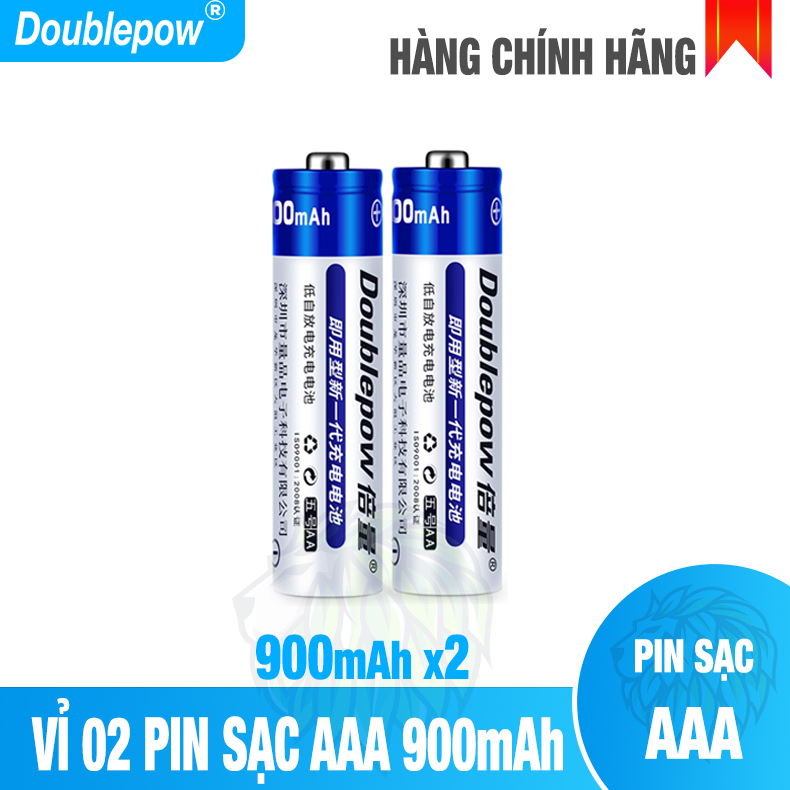 Bộ Pin Sạc AA / AAA DB02, Vỉ 04 Pin 1200mAh cho micro không dây đồ chơi trẻ em đồng hồ treo tường