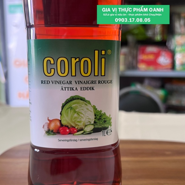 Dấm đỏ Coroli (1L)