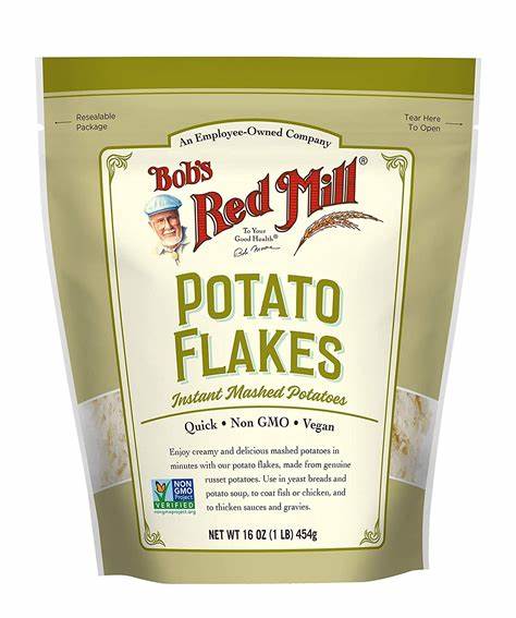Khoai tây vảy hữu cơ không gmo potato flakes vegan bob’s red mill 454g