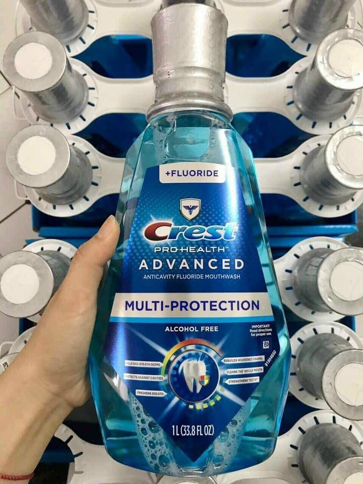 Nước Xúc Miệng Crest PRO Health Multi Protection Clean Mint 1 lít