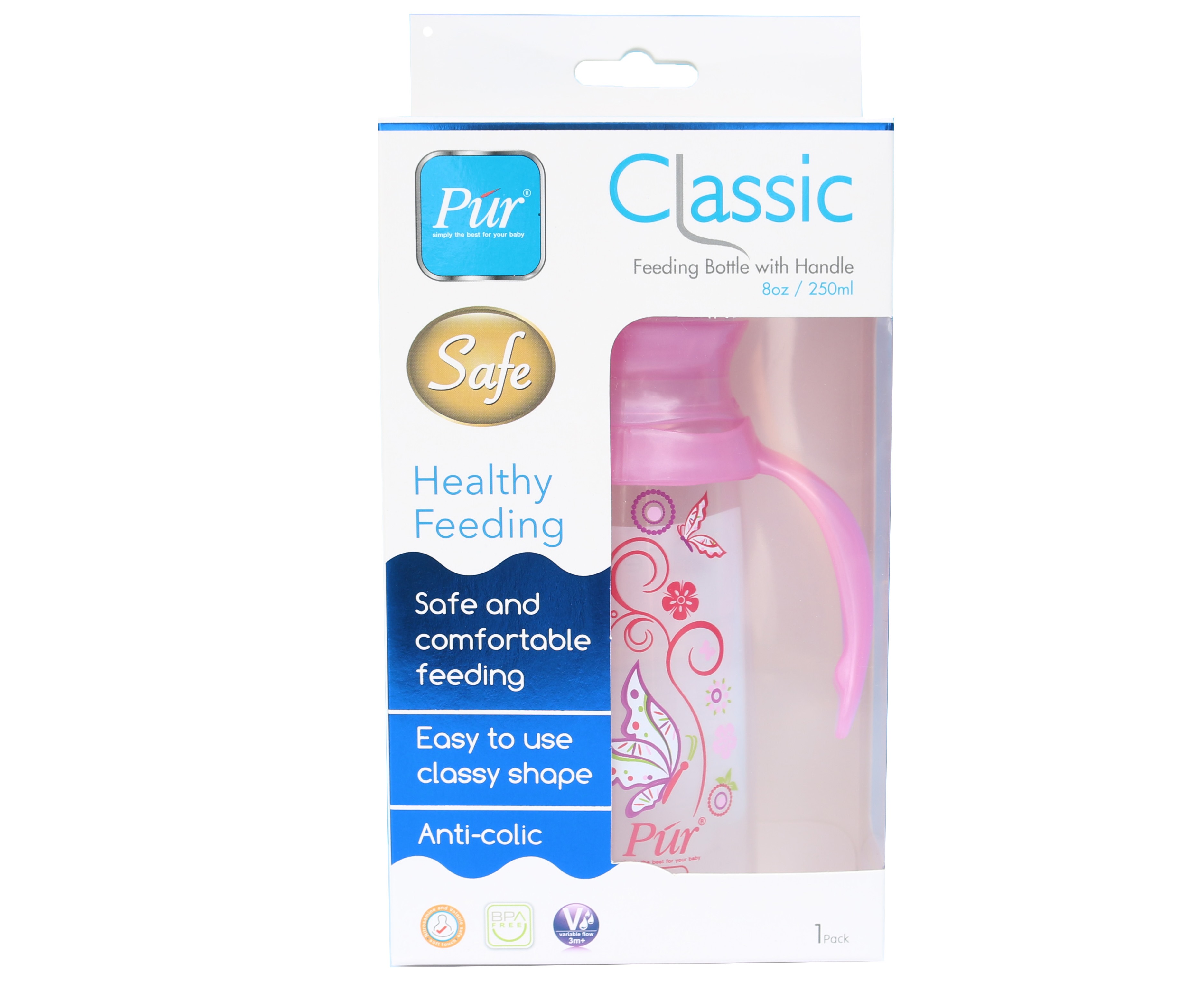 Bình sữa có quai Pur 250ml