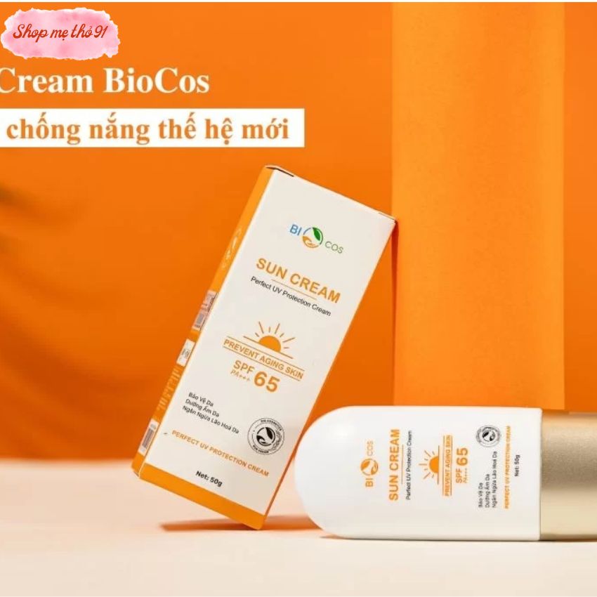 Kem Chống Nắng BIOCOS Sun Cream SPF65+++ (50g mẫu mới 2022)