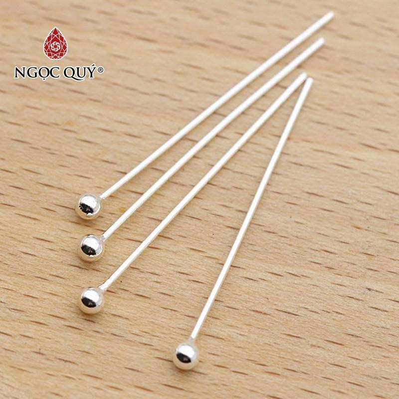 [HCM]Combo 2 đinh bạc đầu tròn - Ngọc Qúy Gemstones