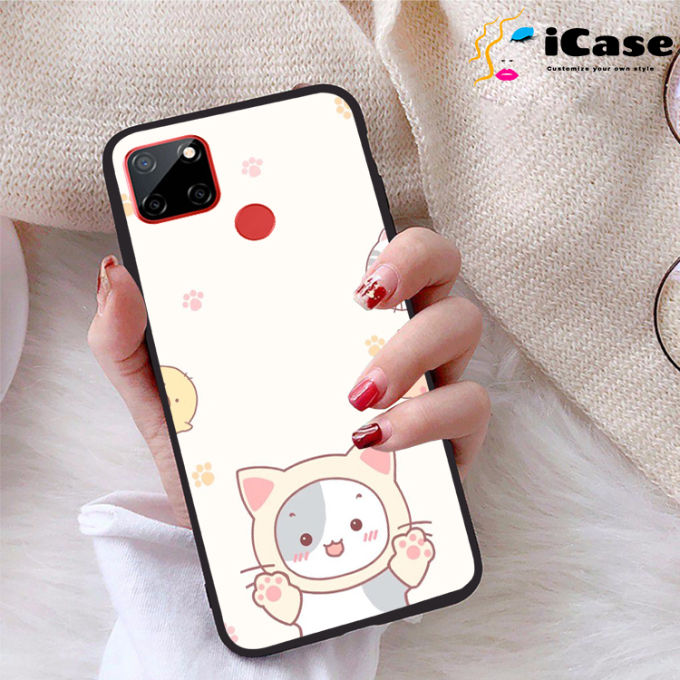 Ốp lưng realme c12 viền dẻo tpu bst kawai