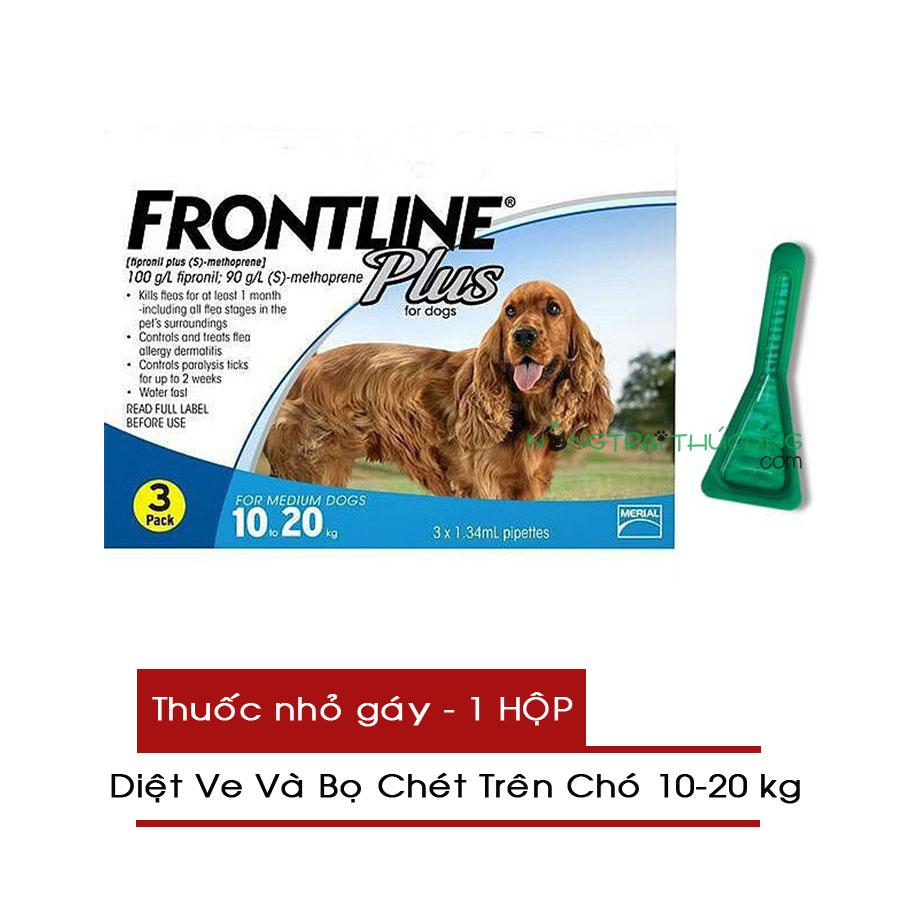 Thuốc Nhỏ Gáy Trị Ve và Bọ Chét Trên Chó 10-20kg - FRONTLINE PLUS DOG