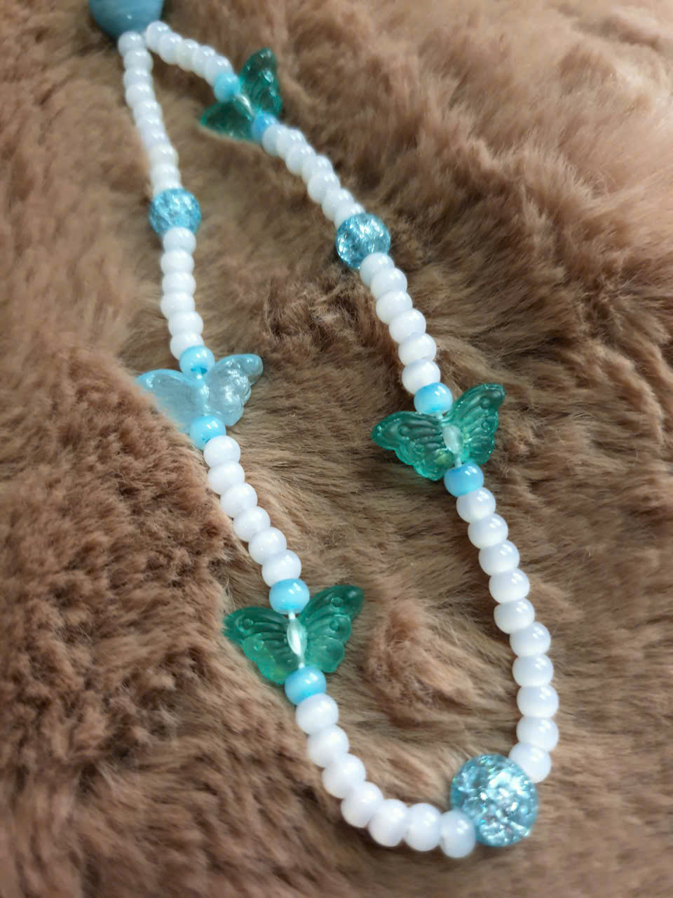 Handmade Bag Charm / Keychain / Phone Lanyard “Sky Dream”