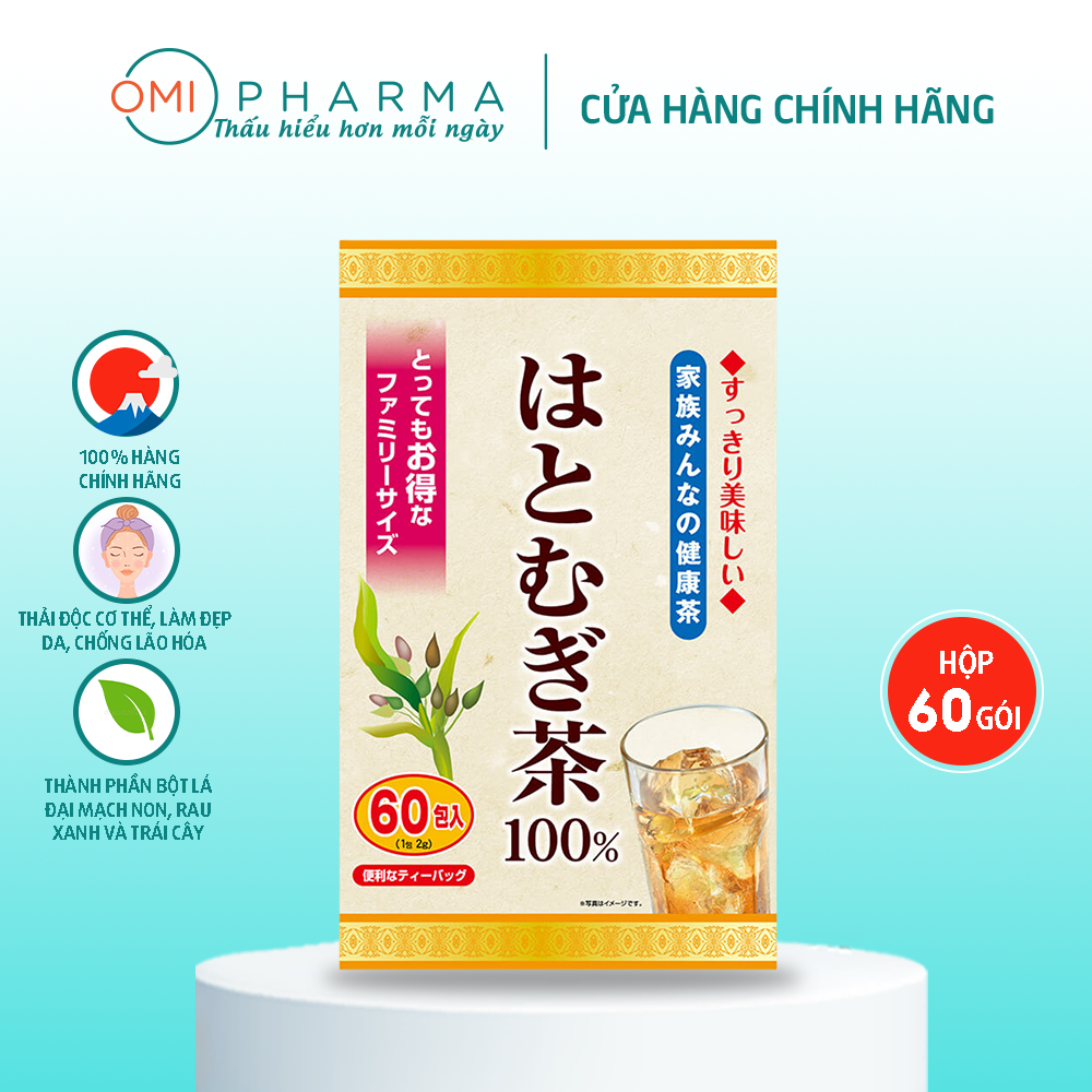Trà Hạt Ý Dĩ Yuwa 100% Chiết Xuất Từ Hạt Ý Dĩ Thanh Nhiệt, Giảm Mụn Nhọt, Hỗ Trợ Giảm Cân, Tốt Sức Khỏe Tim Mạch Yuwa