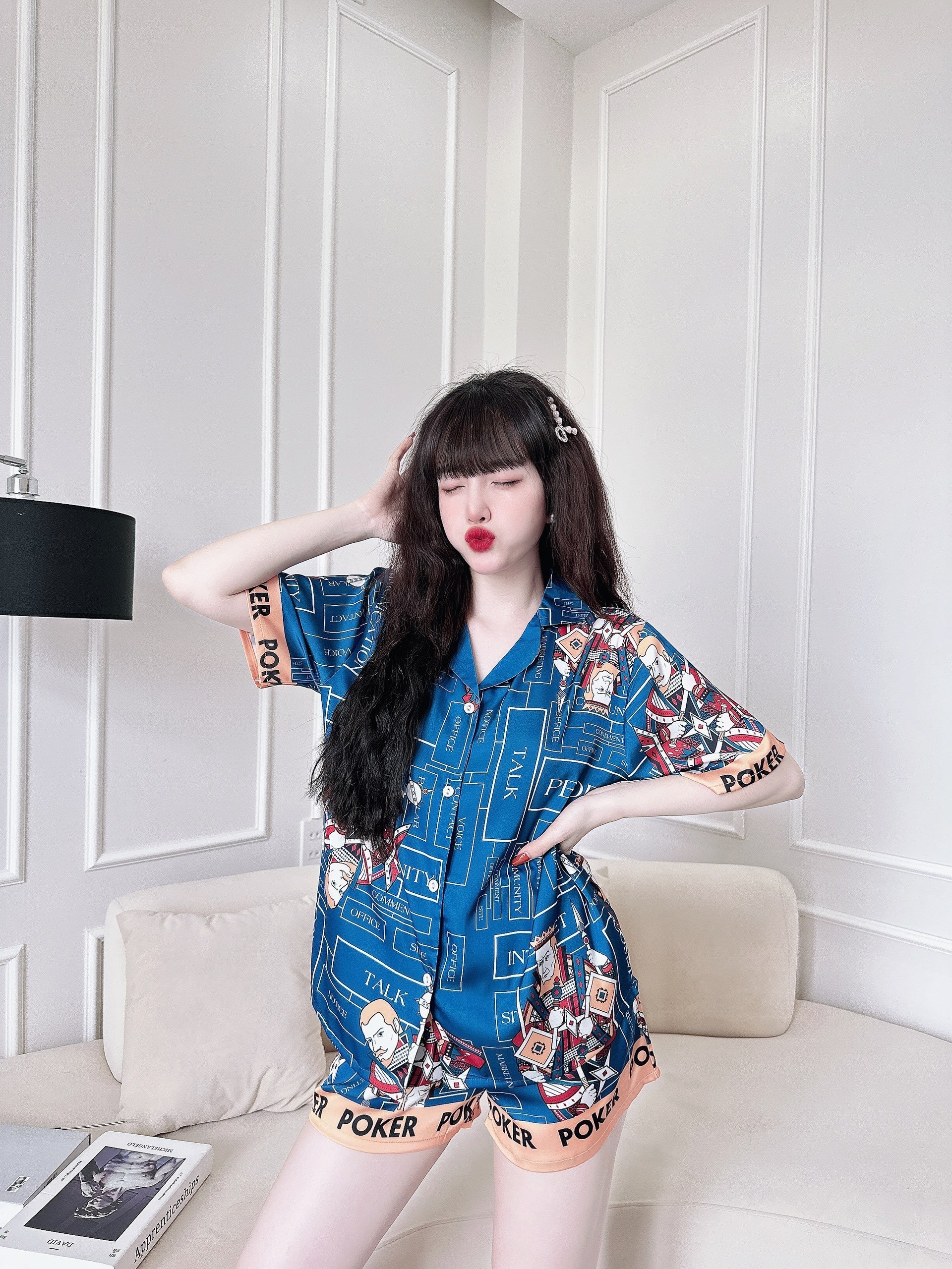 BỘ LỤA ĐÙI MẶC NHÀ VẢI LỤA LATIN CAO CẤP