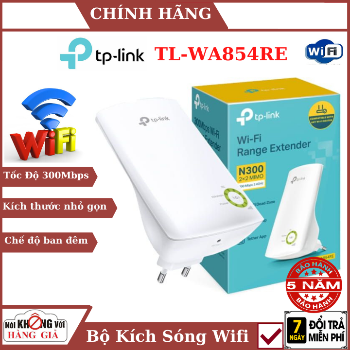 Kích sóng wifi TP-LINK TL-WA854RE , Tốc Độ 300Mbps ,Chế độ mở rộng sóng tăng cường tín hiệu , Chức năng điều khiển LED , Bộ khuếch đại wifi , kích wifi , bộ mở rộng sóng wifi , thu phát wifi , kích wifi tp-link , kích wifi giá rẻ