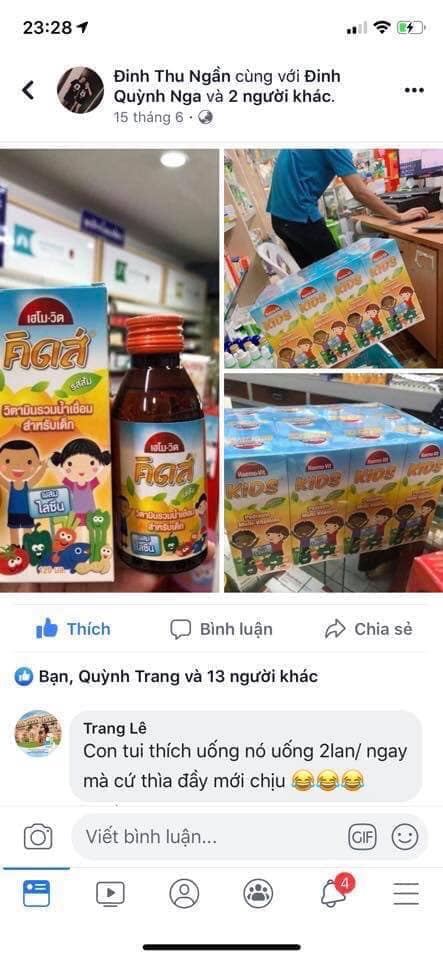 TĂNG CÂN HAEMOVIT KIDS THÁI LAN DẠNG SIRO