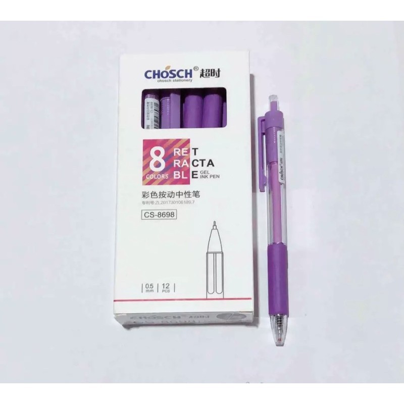 Bút gel kim dạng bấm Chosch CS-8698