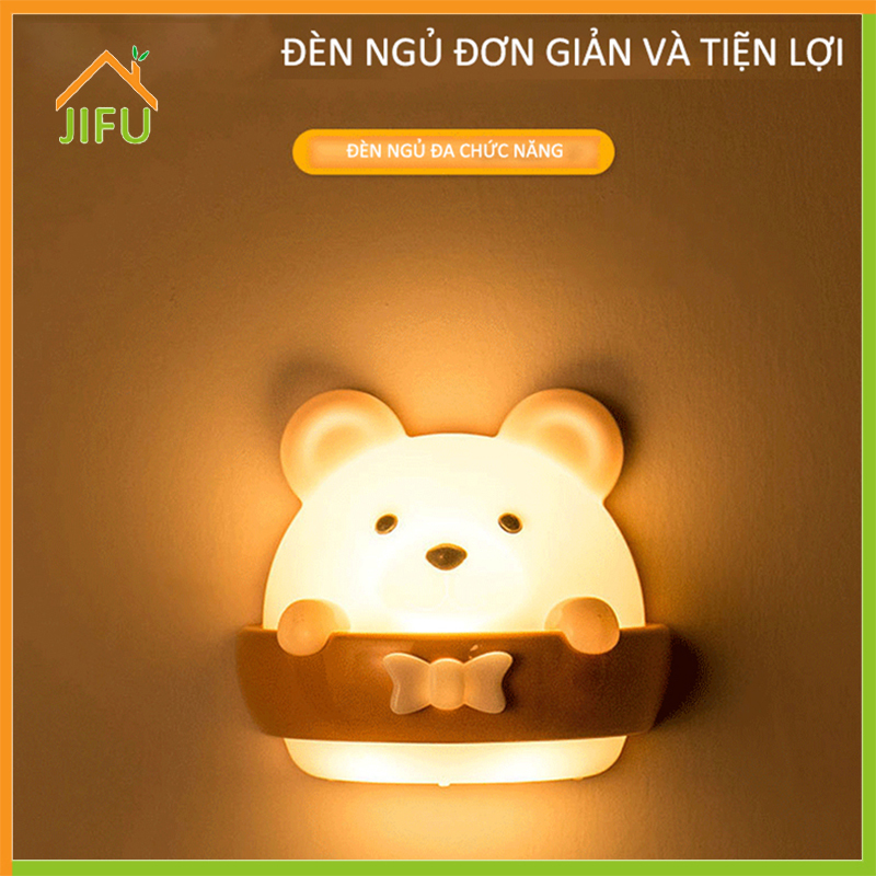 Đèn ngủ LED cho trẻ em, Điều khiển từ xa hình chú gấu nhỏ dễ thương Bên cạnh đèn có gắn từ tính ở mọi nơi 2 màu 3 chế độ chiếu sáng Làm mờ đèn ngủ treo tường với bộ hẹn giờ cho phòng ngủ cho bé (USB Powered)
