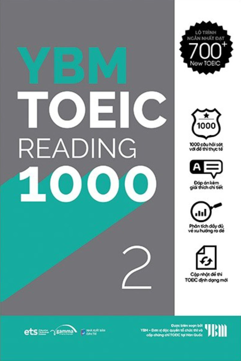 Sách - YBM Toeic Reading 1000 - Vol 2 - AL - Newshop