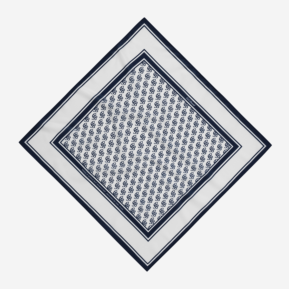 Khăn vuông Owlbrand Bandana AAO/Trắng