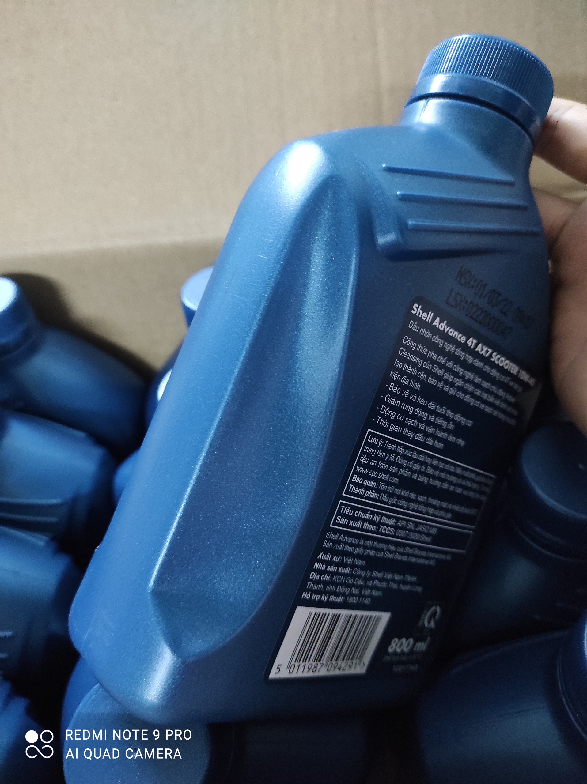 NHỚT SHELL ADVANCE AX7 XE GA  800ML