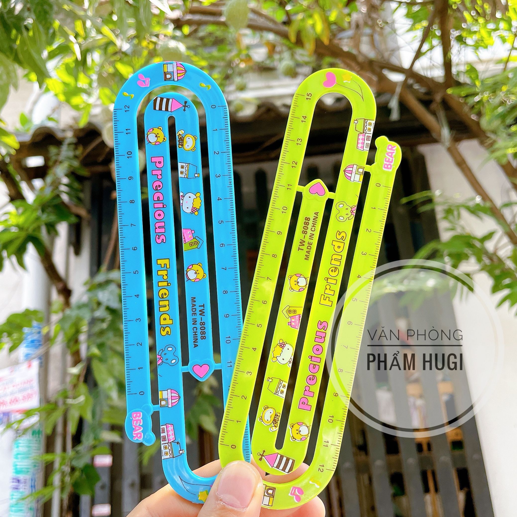 Straightedge plastic hard 15cm cute designs (tw-8088)