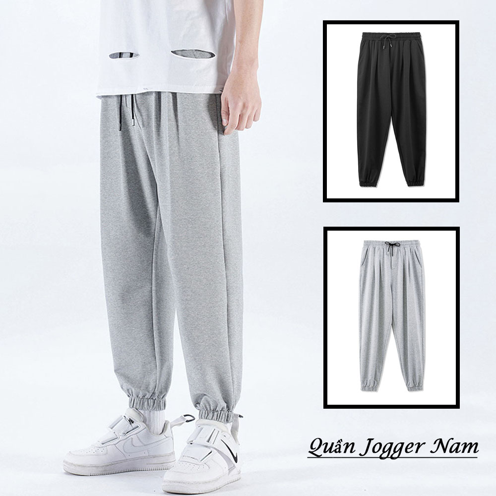 Quần Jogger Thể Thao Nam Trơn Basic Lưng Chun Co Giãn Ống Suông Bo Gấu Trẻ Trung Hot Trend 2024 Thời Trang FASHION4MENHCM QUAN SM002