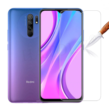 Kính cường lực trong suốt cho Xiaomi Redmi 9 (Kèm miếng lau)