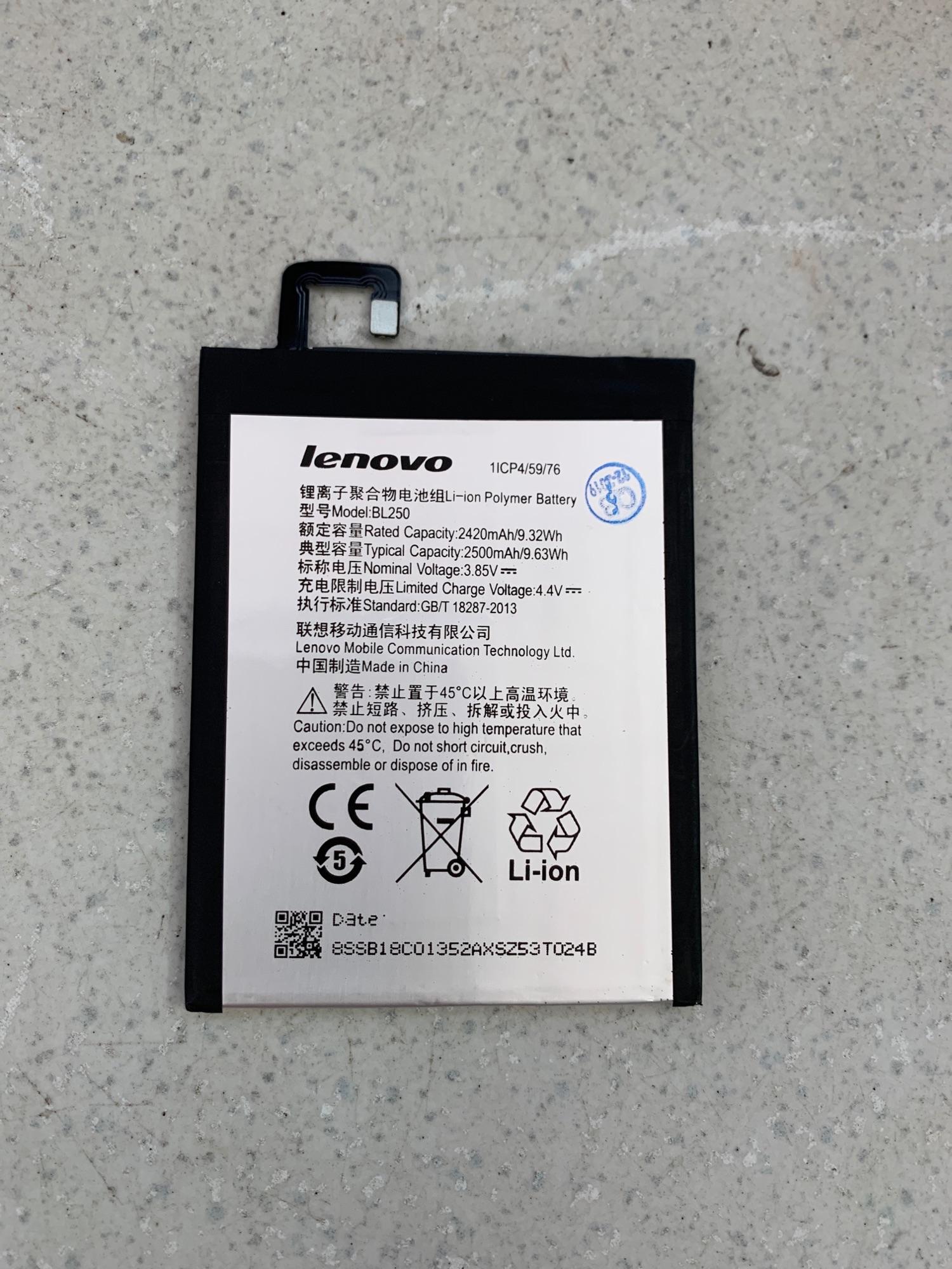 Pin lenovo vibe S1 kí hiệu BL250 zin