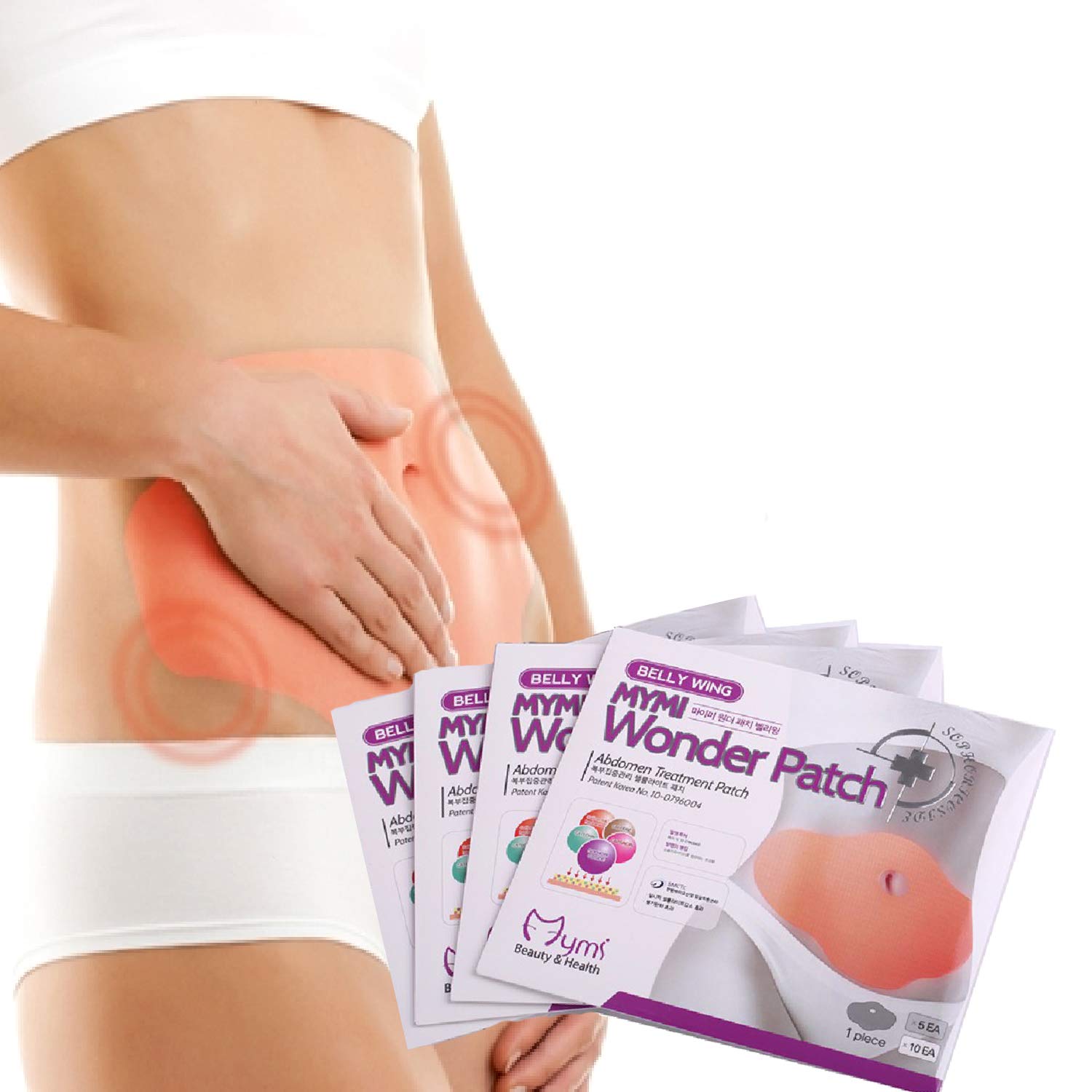 Bộ 10 miếng dán tan mỡ bụng hàn quốc Mymi Wonder Patch (2 Hộp)