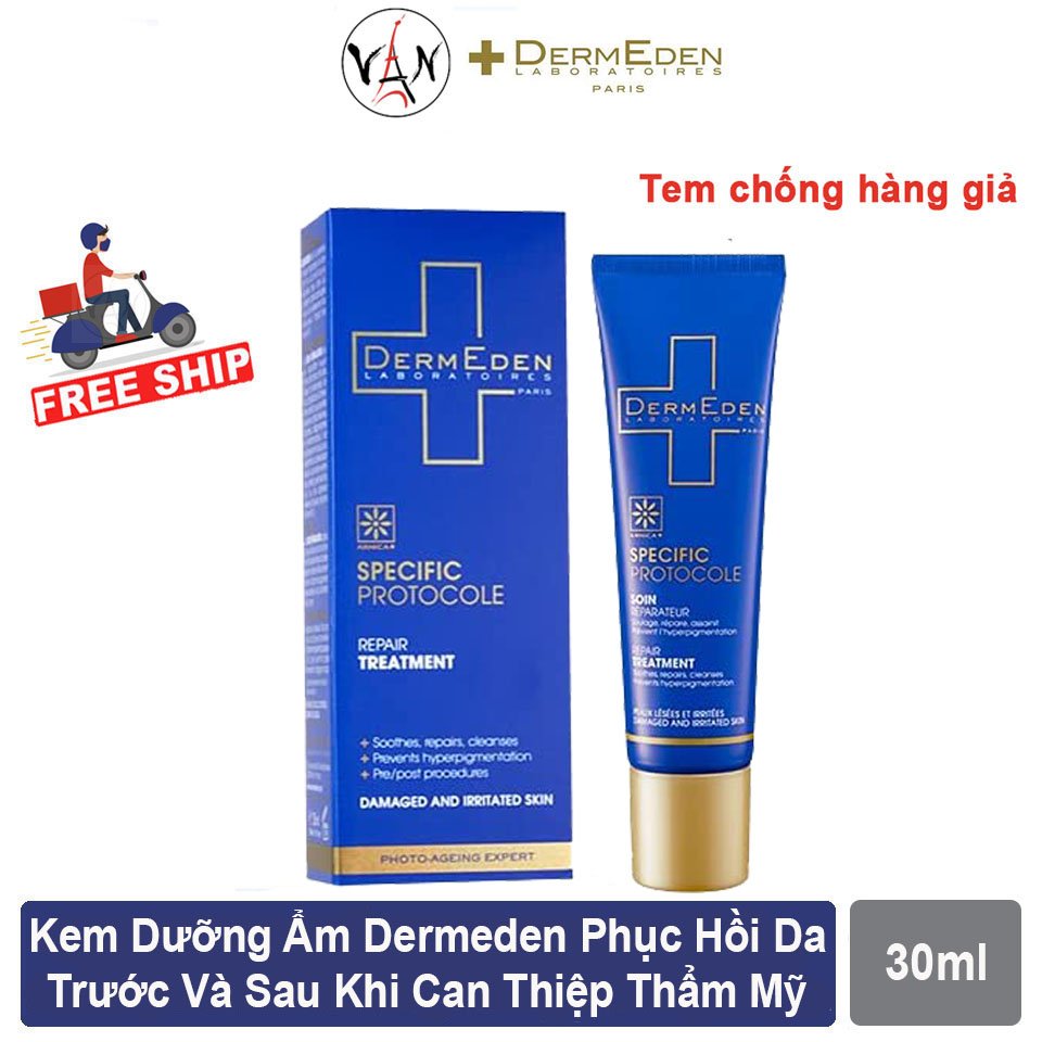 Kem dưỡng ẩm Dermeden phục hồi da trước và sau can thiệp thẩm mỹ 30ml
