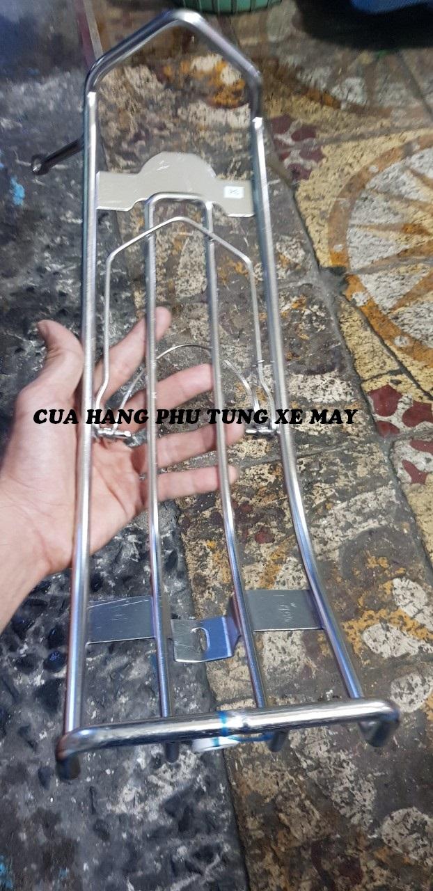 Baga giữa xe Wave nhỏ, Wave Rs100,  Wave A 2010 - 16, Sirius kiểu xuồng inox 10 li sáng, đẹp