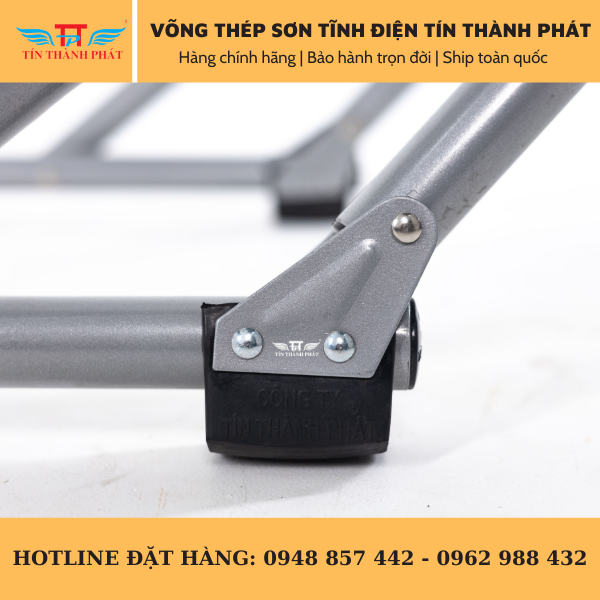 Võng Xếp Thép Sơn Tĩnh Điện Tín Thành Phát – Khung võng dày Chắc Chắn, chống trượt, lưới võng thoáng mát