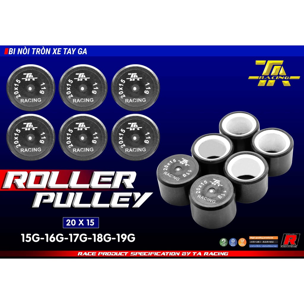 [HCM]BI NỒI ĐỘ TAY GA TA RACING VISON AB110 CLICK VARIO PCX150 ( 6 VIÊN )