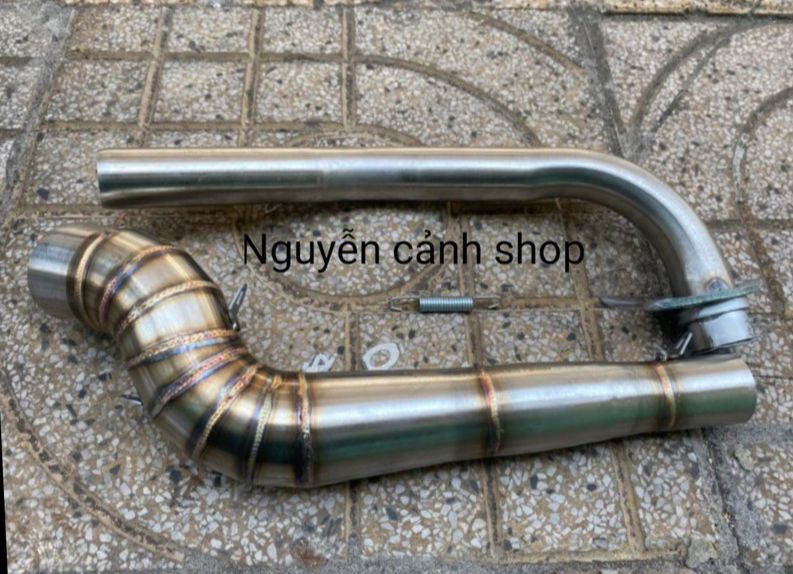 [HCM]cổ pô xe wave 2 khúc gắn lon