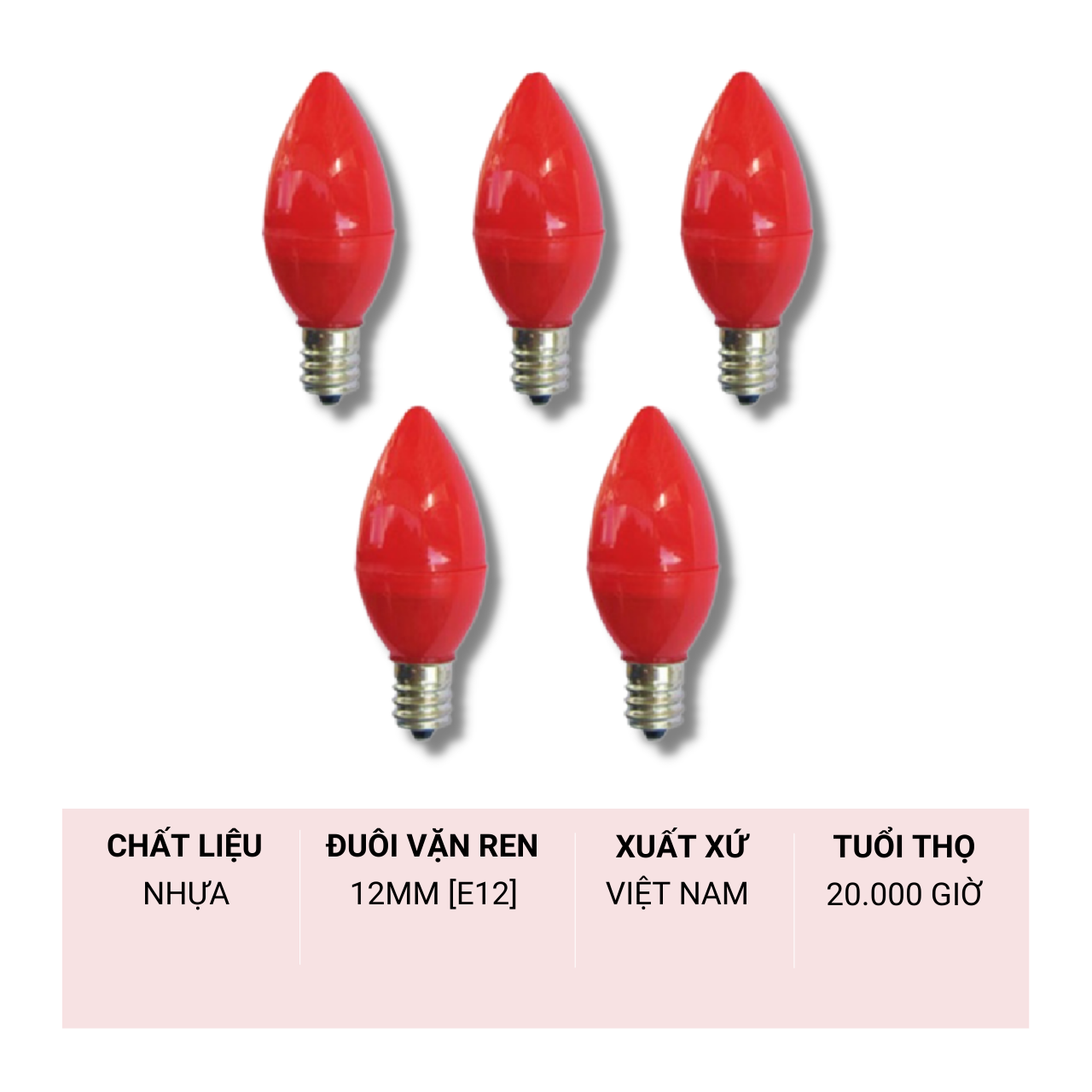 Bộ 10 bóng led ớt thờ 4 màu - BetterLife
