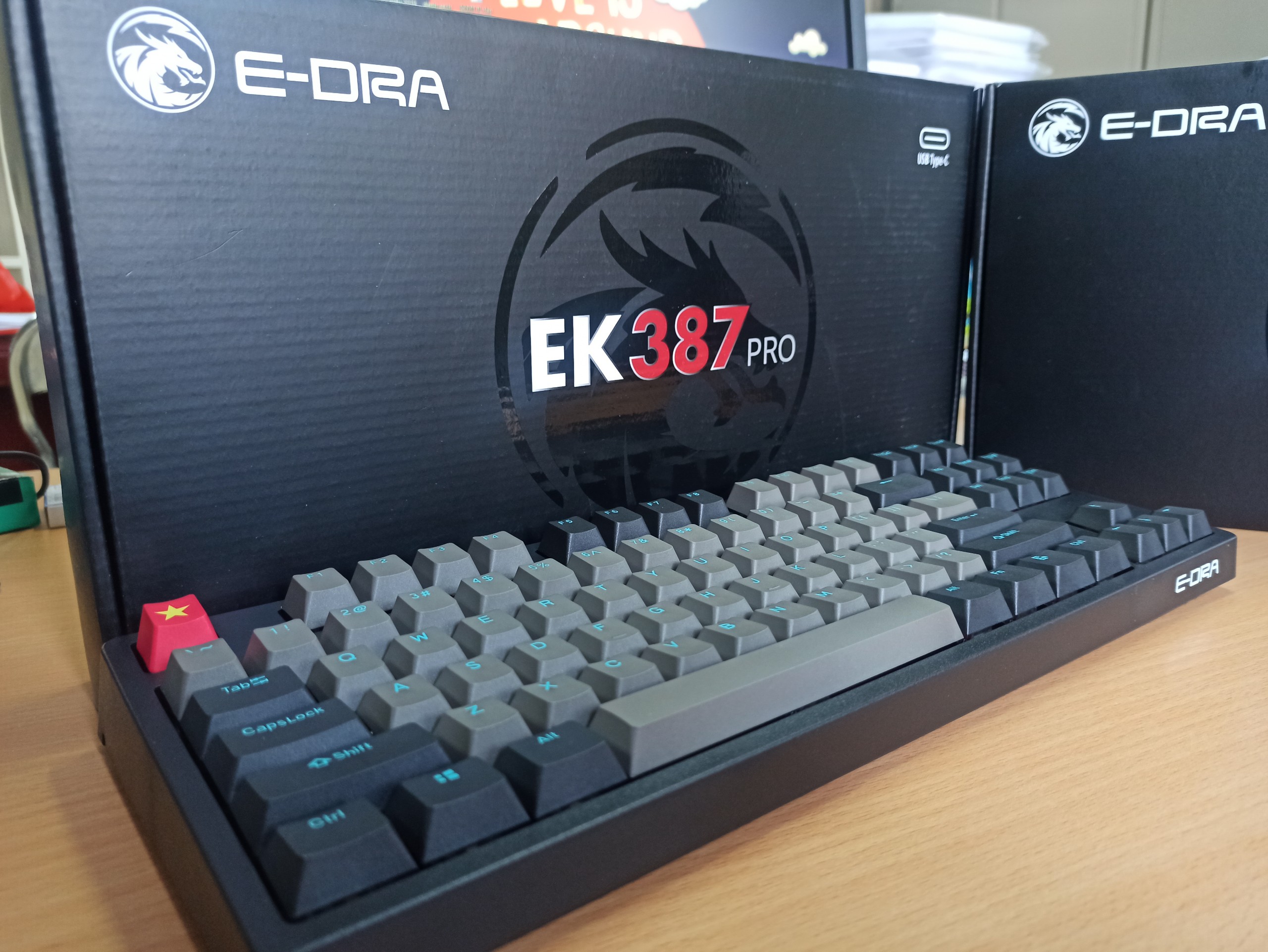 Phím cơ E-Dra EK387 Pro Cherry Switch