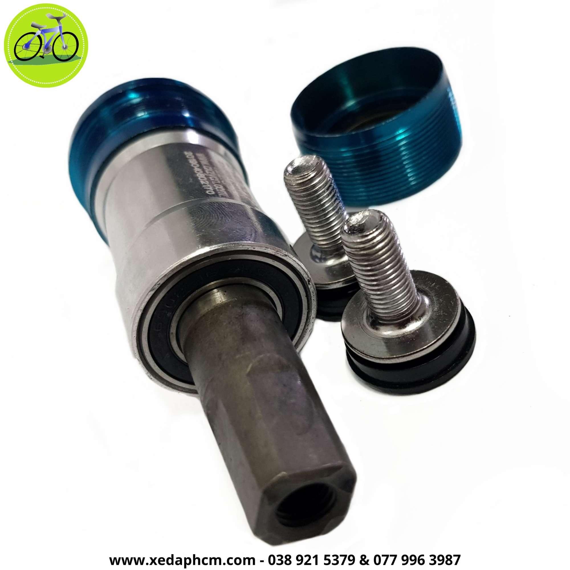 [HCM] Trục giữa bạc đan cốt vuông Xanh 110/ 122.5 xe đạp
