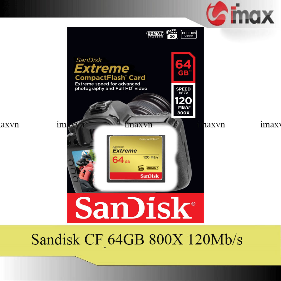 Thẻ nhớ cf sandisk 64gb extreme 800x new