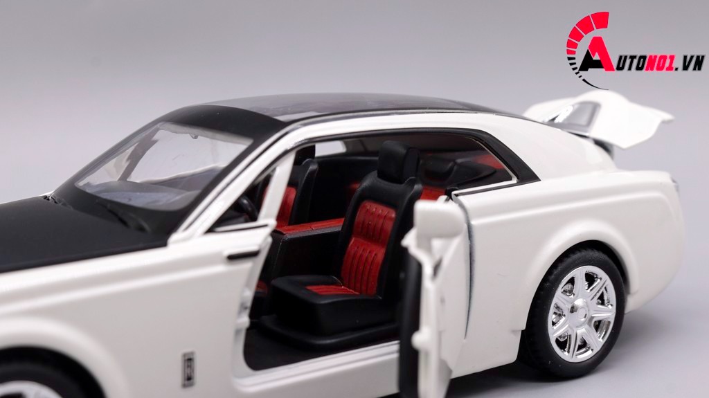 MÔ HÌNH XE ROLLS ROYCE SWEPTAIL WHITE BLACK 1:24 XLG 7657