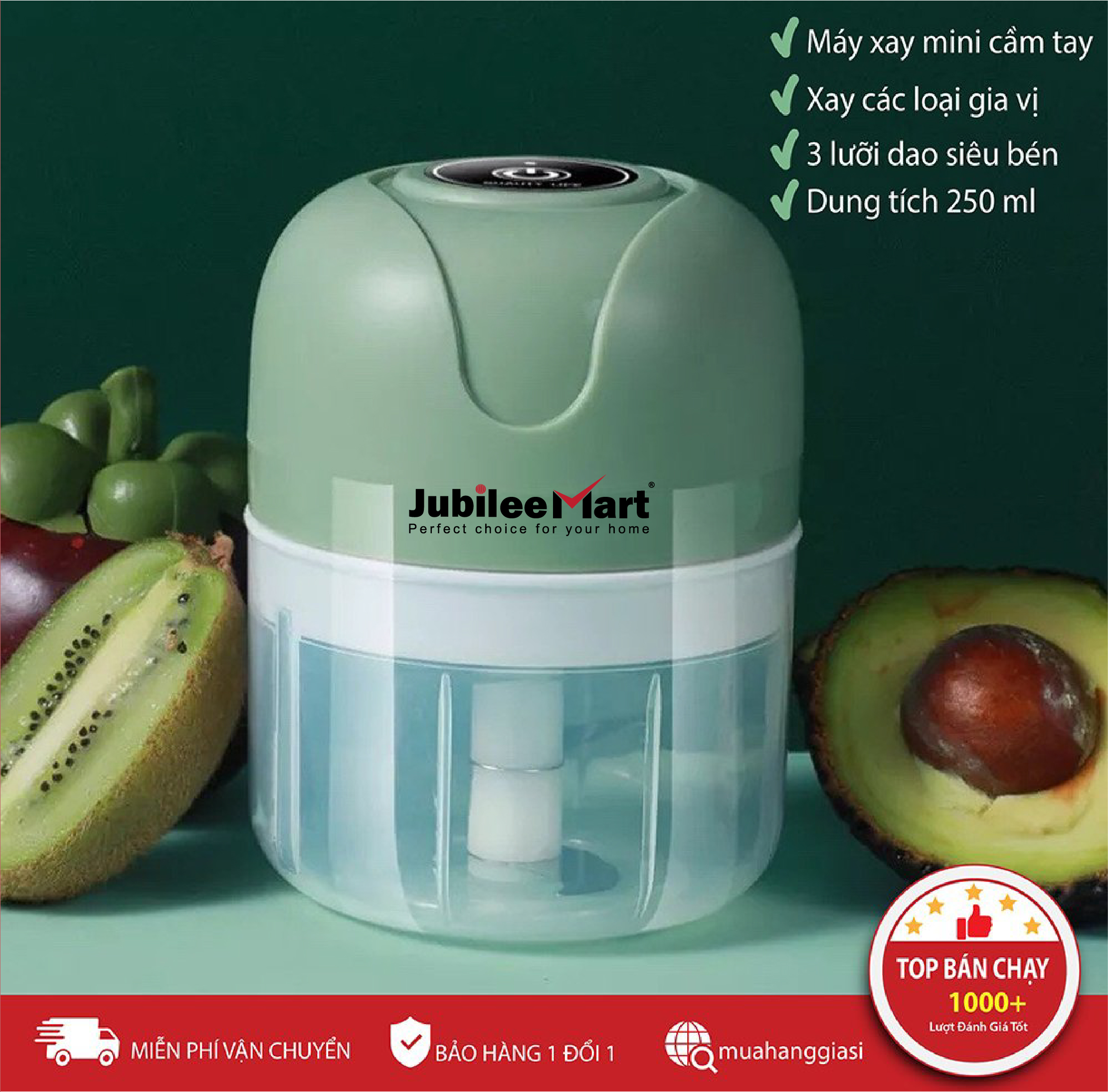 [ Mẫu Mới Nhất 2021 ] Máy xay đa năng mini, xay thịt, xay tỏi ớt, các loại gia vị - Dung tích 250ml - Sạc pin tích điện vô cùng tiện lợi - Máy Xay Tỏi Ớt Mini Cầm Tay 250ml Sử Dụng Cổng Sạc USB Siêu Tiện Lợi.