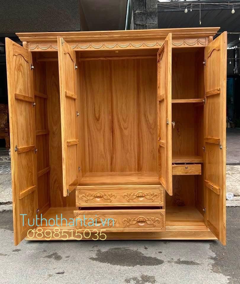Tủ áo gỗ Gõ Đỏ ( Hàng loại 1 )