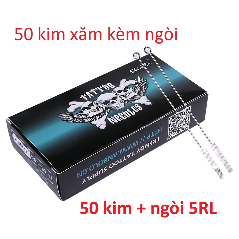 50 kim xăm kèm ngòi 5RL sắc bén Anbolo
