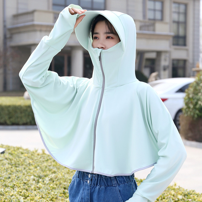 [HCM]Áo chống nắng có nón vành rộng và che mặt