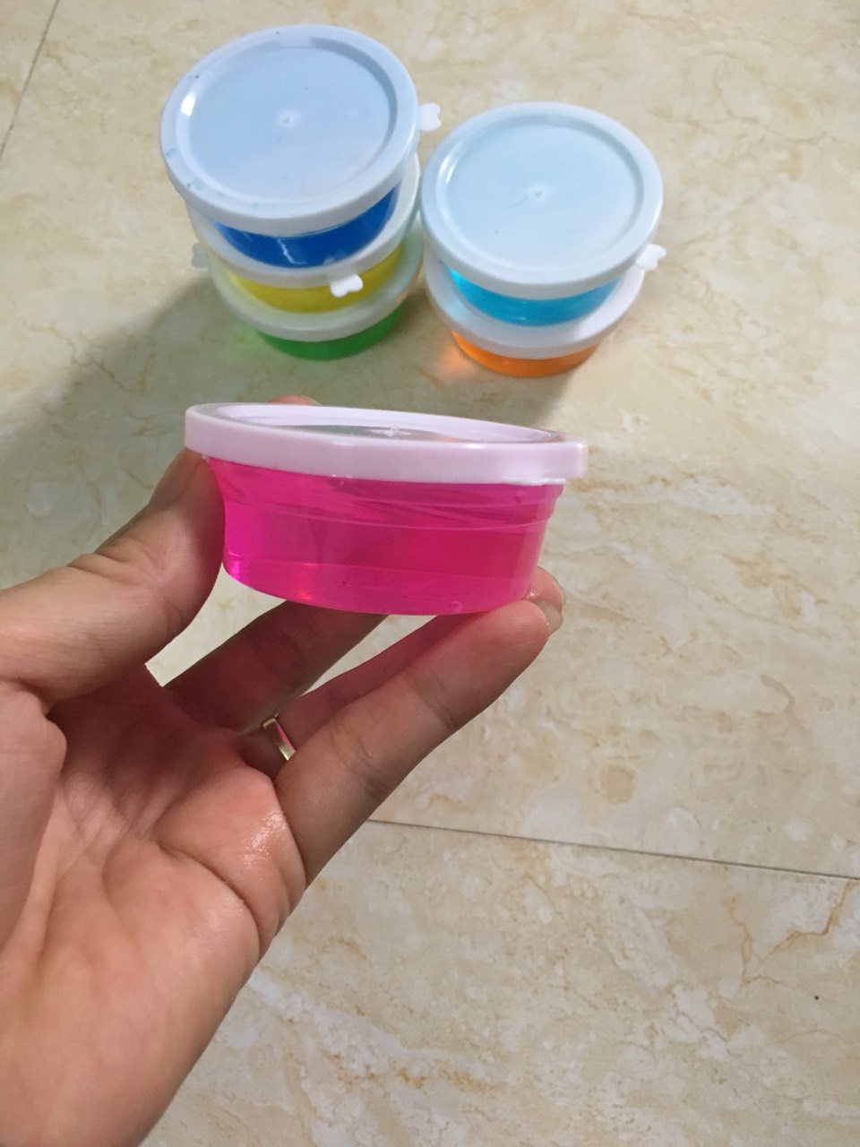 Bán lẻ Sét 2 Hũ slime đồ chơi cho bé