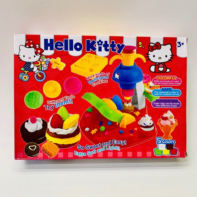 [HCM]Đồ chơi đất sét máy làm kem Hello Kitty DN 841