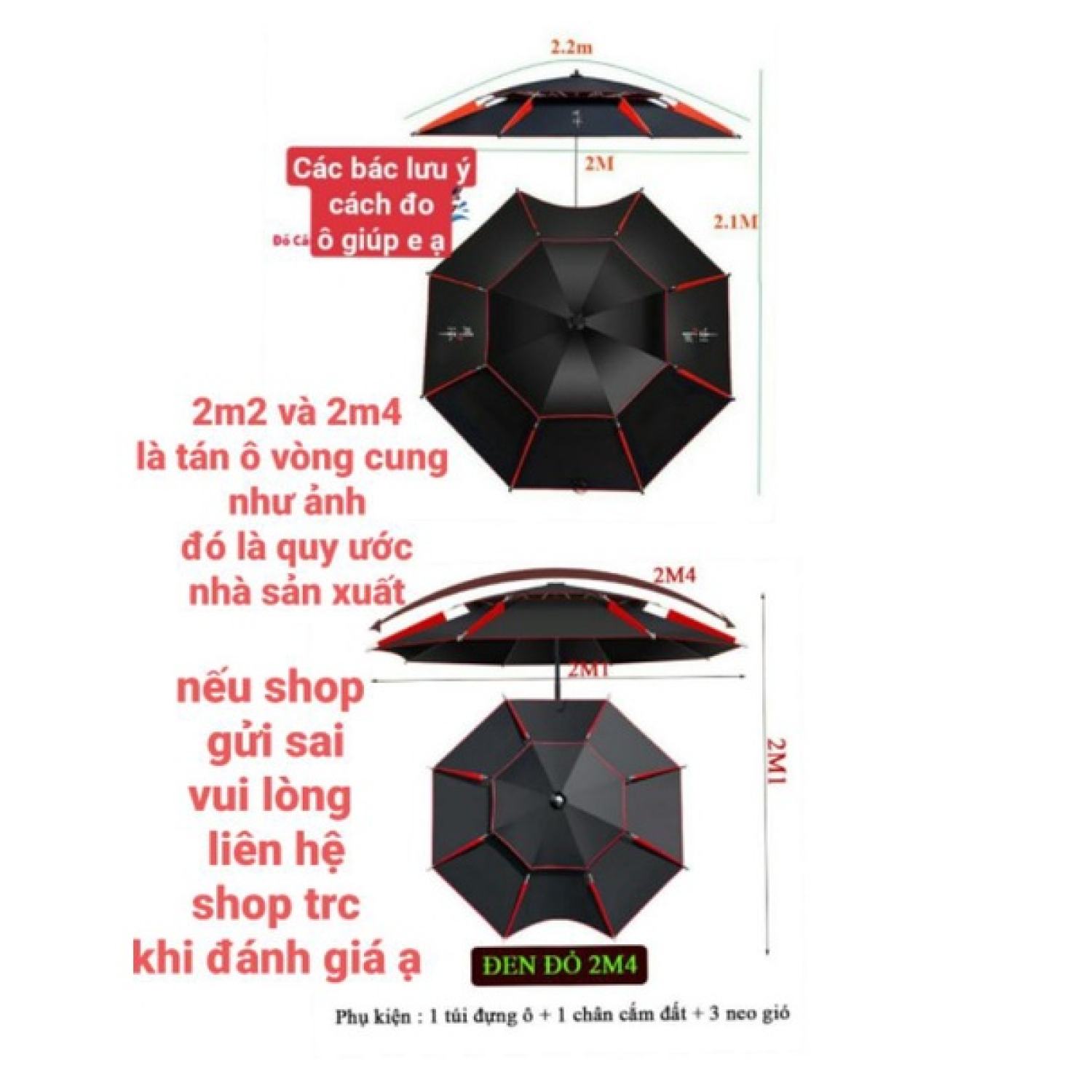 ⭐ ô câu cá 2 tầng 2m 2m2, 2m4 cao cấp, ô dù câu cá cao cấp