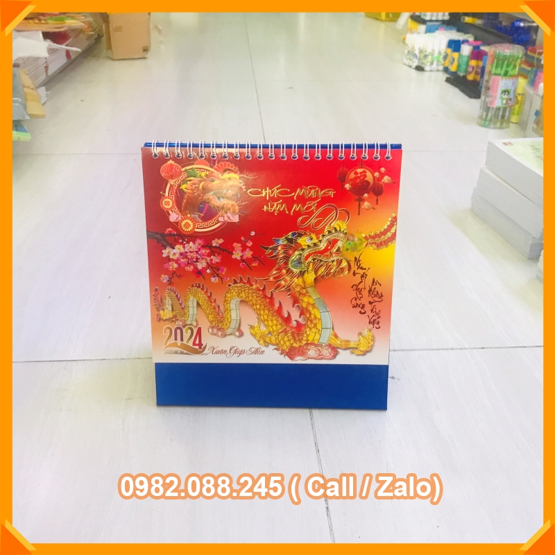 Lịch 2024 - ) lịch để bàn Chữ A ( 16 x 24cm)
