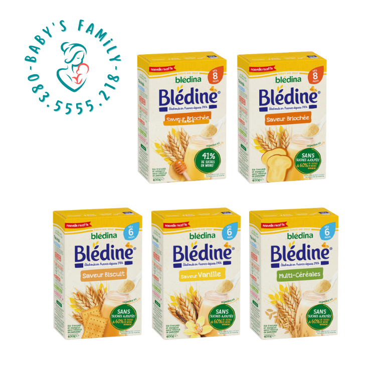 Bột Lắc Pha Sữa Bledine Pháp Cho Bé Từ 6 Tháng - Hộp 400Gr