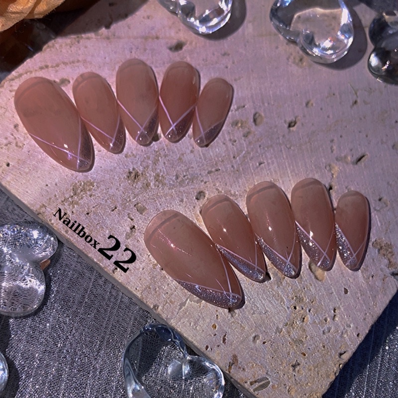 Nailbox - Móng giả, Nail thạch thiết kế sẳn mẫu nhẹ nhàng bling bling