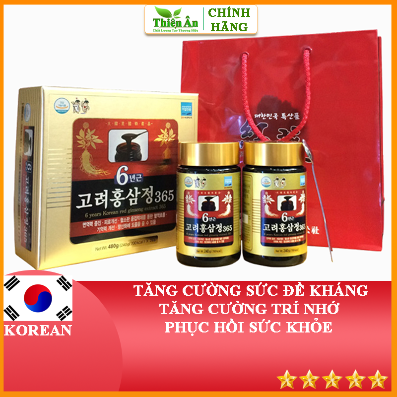 Cao Đặc Hồng Sâm 365 Hộp 2 Lọ (240g x 2)