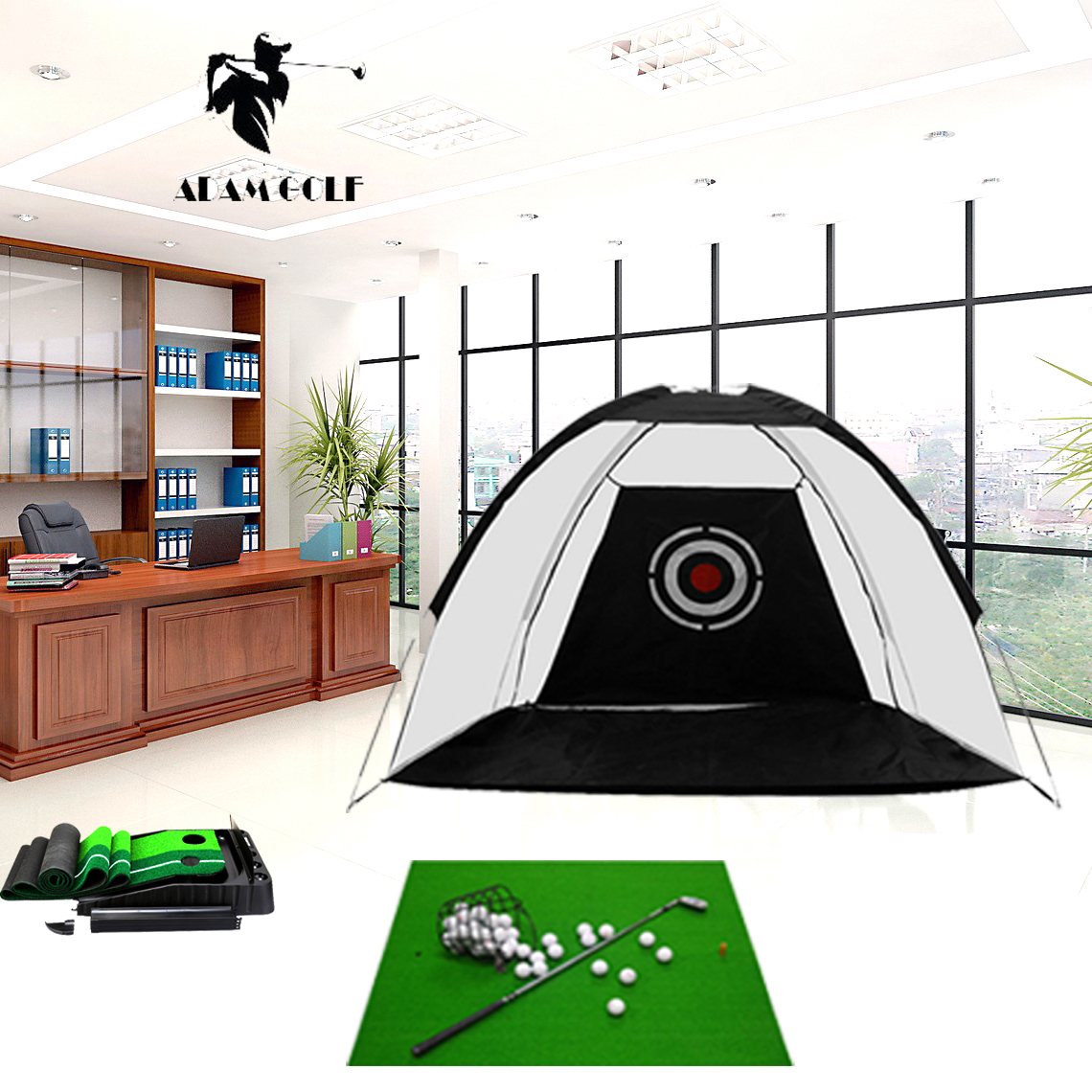 New 2022 - indoor golf play set/set up one home golf trainer/full basic set for golf players - top 4 golf training equipment