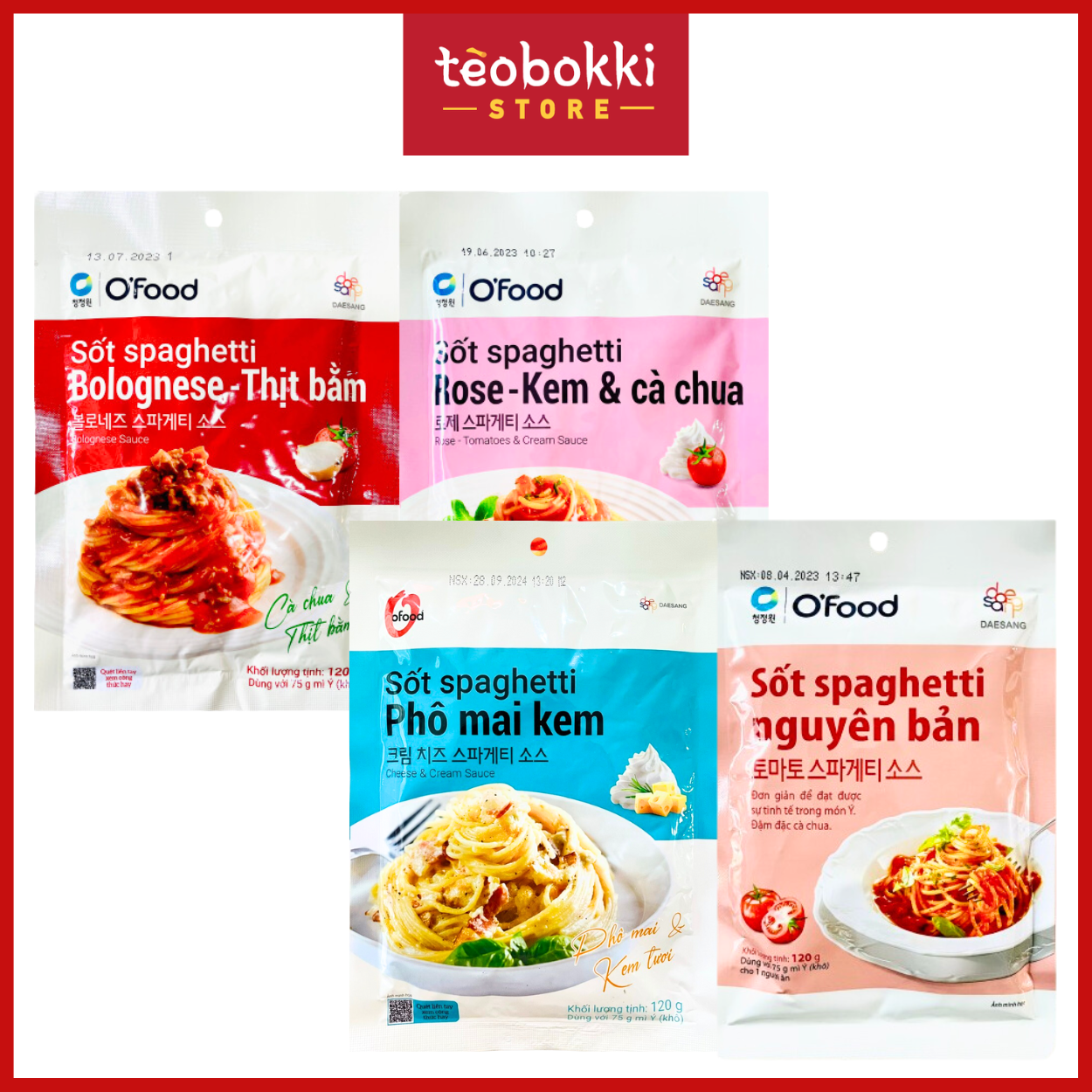 Sốt nấu mì Ý - Sốt spaghetti O'Food